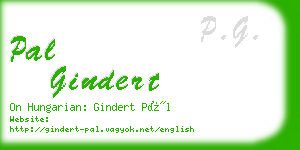 pal gindert business card